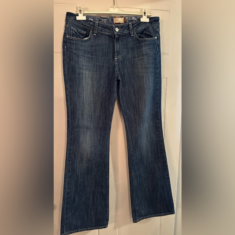 PAIGE Dark Blue Flare Women's Jeans